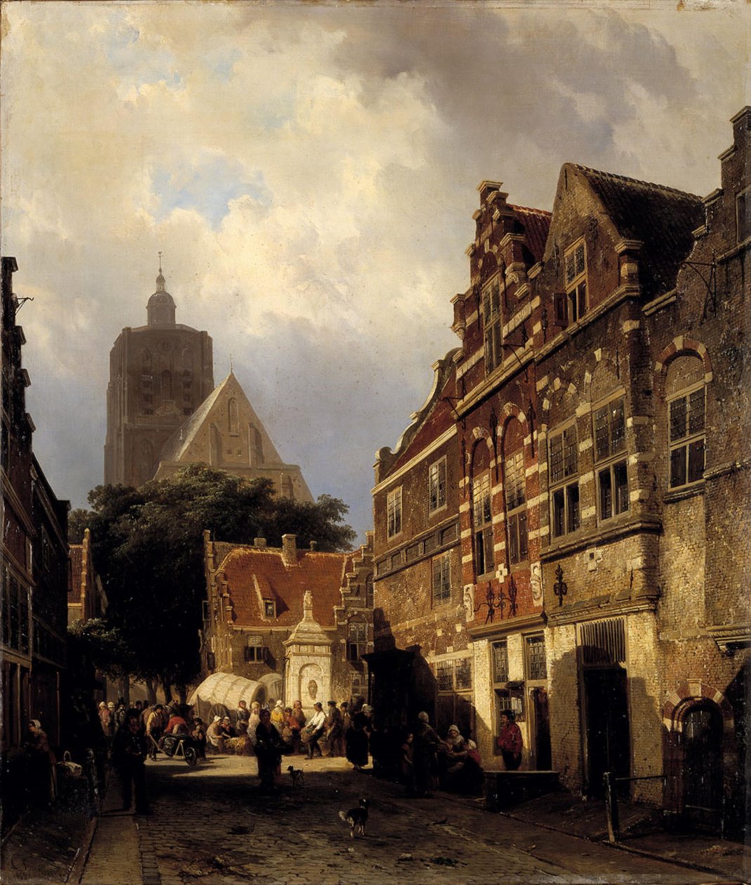 Vue du Wellerondom à Den Briel - Cornelis Springer