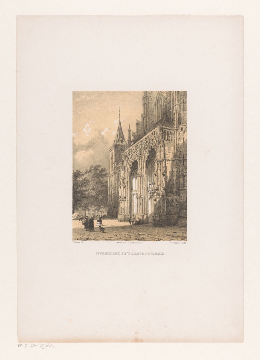 Cathédrale Saint-Jean à Den Bosch - Cornelis Springer