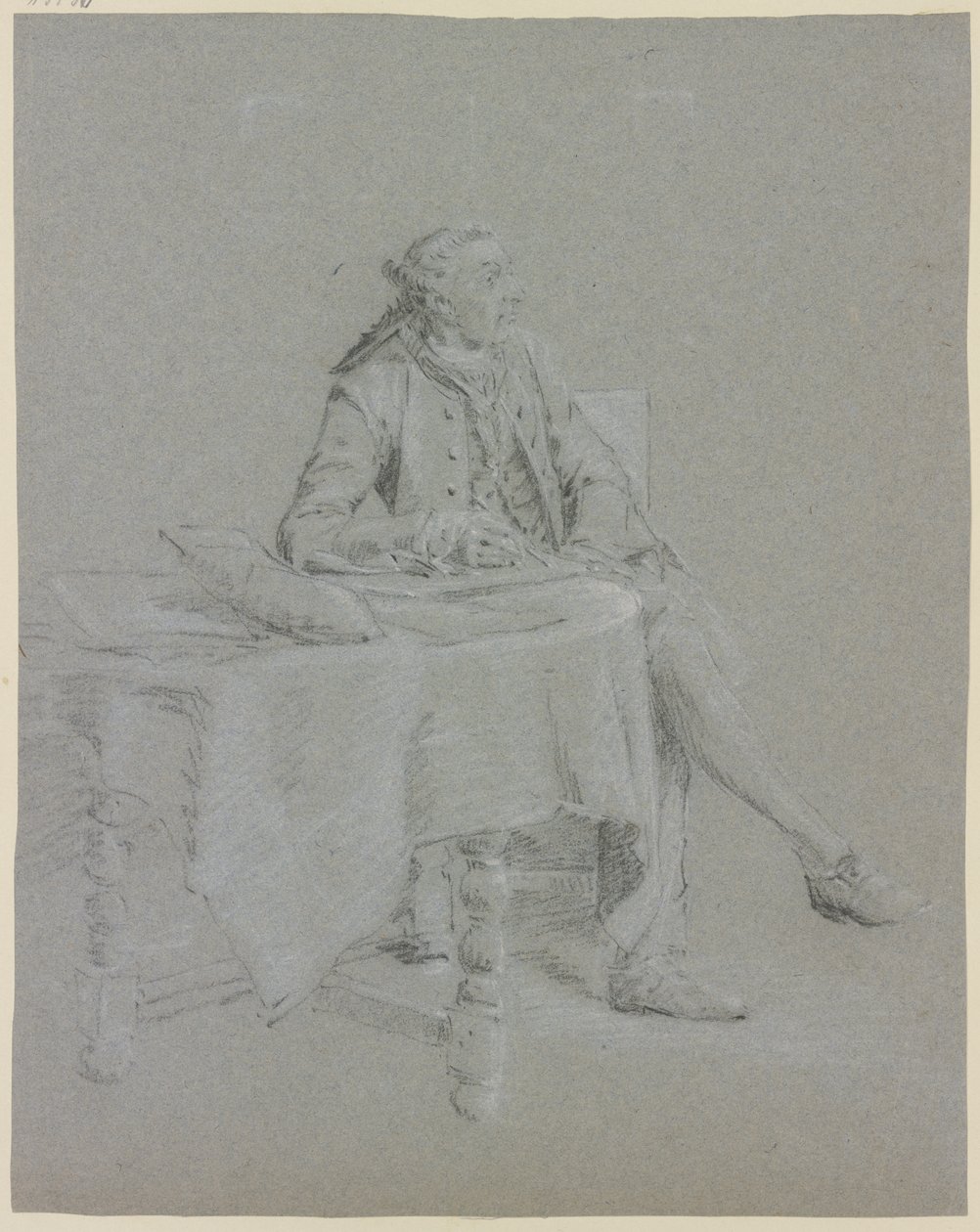 Cavalier assis à table - Cornelis Troost