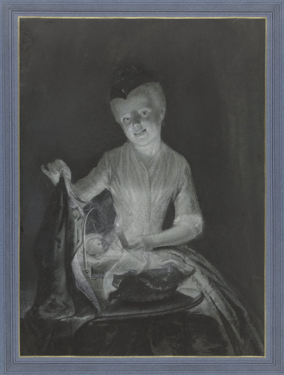 Sara Troost avec sa poupée - Cornelis Troost