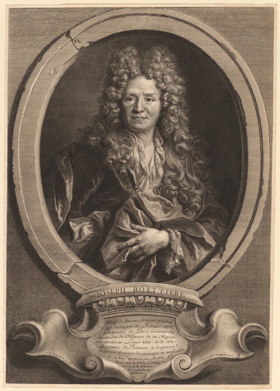 Joseph Roettiers - Cornelis Vermeulen after Nicolas de Largillierre