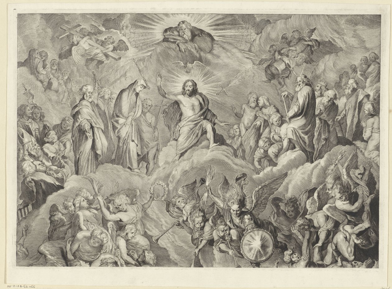 Jugement dernier (plaque supérieure) - Cornelis Visscher (II)
