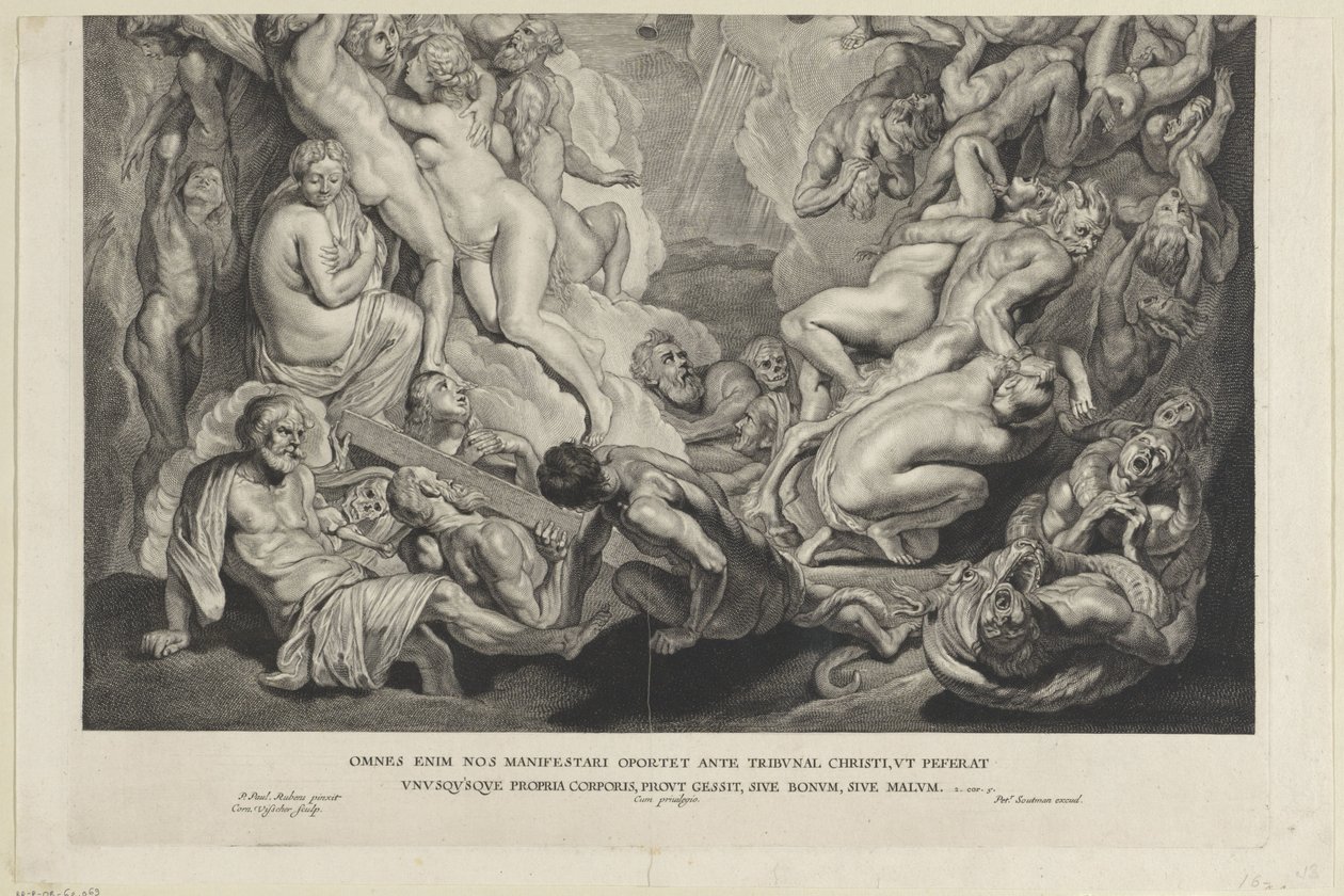 Jugement dernier (plaque inférieure) - Cornelis Visscher (II)