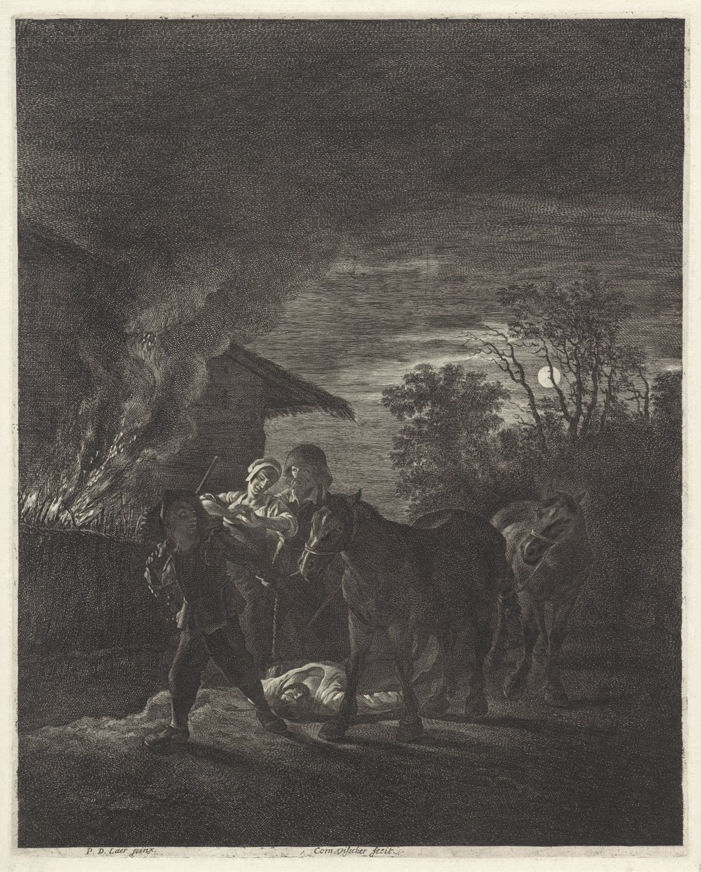 Vol de chevaux - Cornelis Visscher (II)