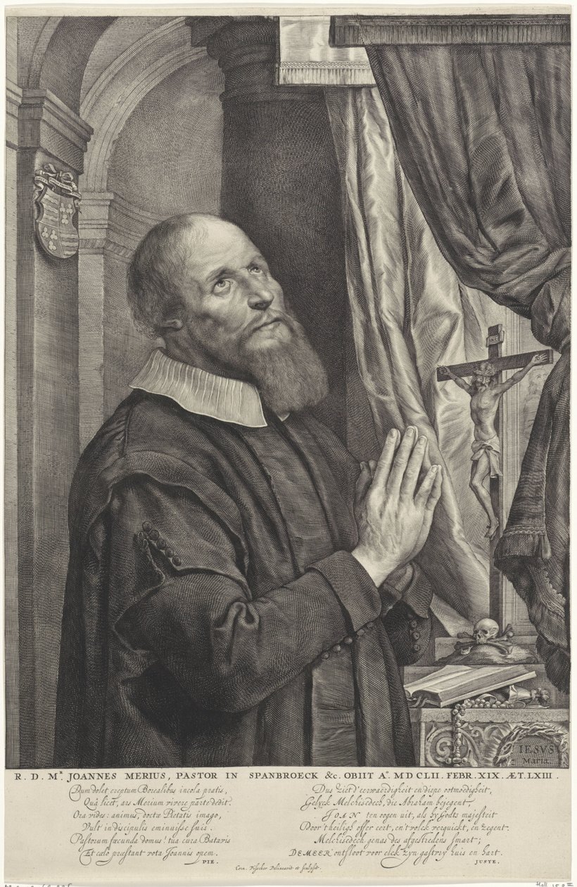 Portrait de Joannes van der Meer - Cornelis Visscher (II)