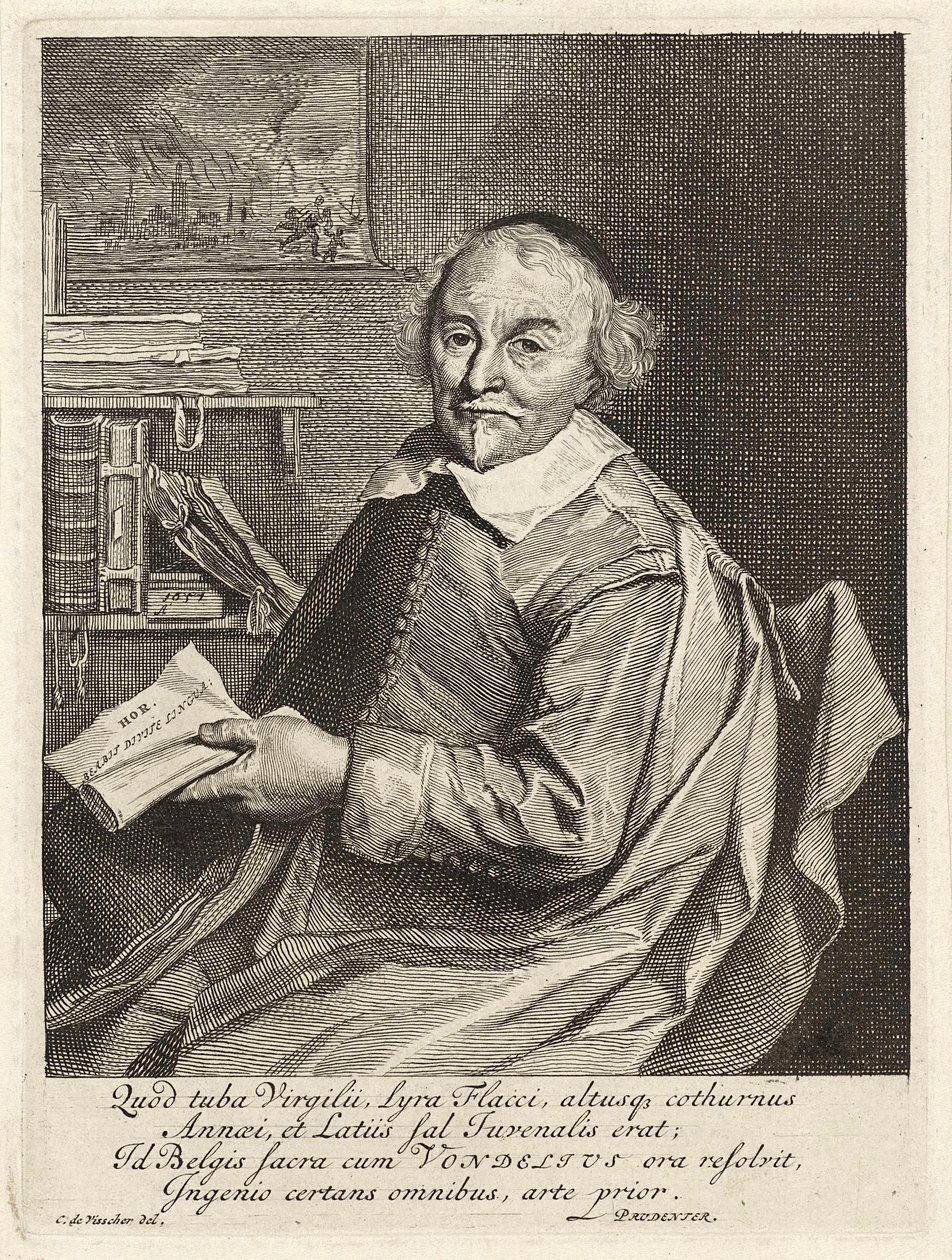 Joost van den Vondel, pub. 1657 - Cornelis Visscher