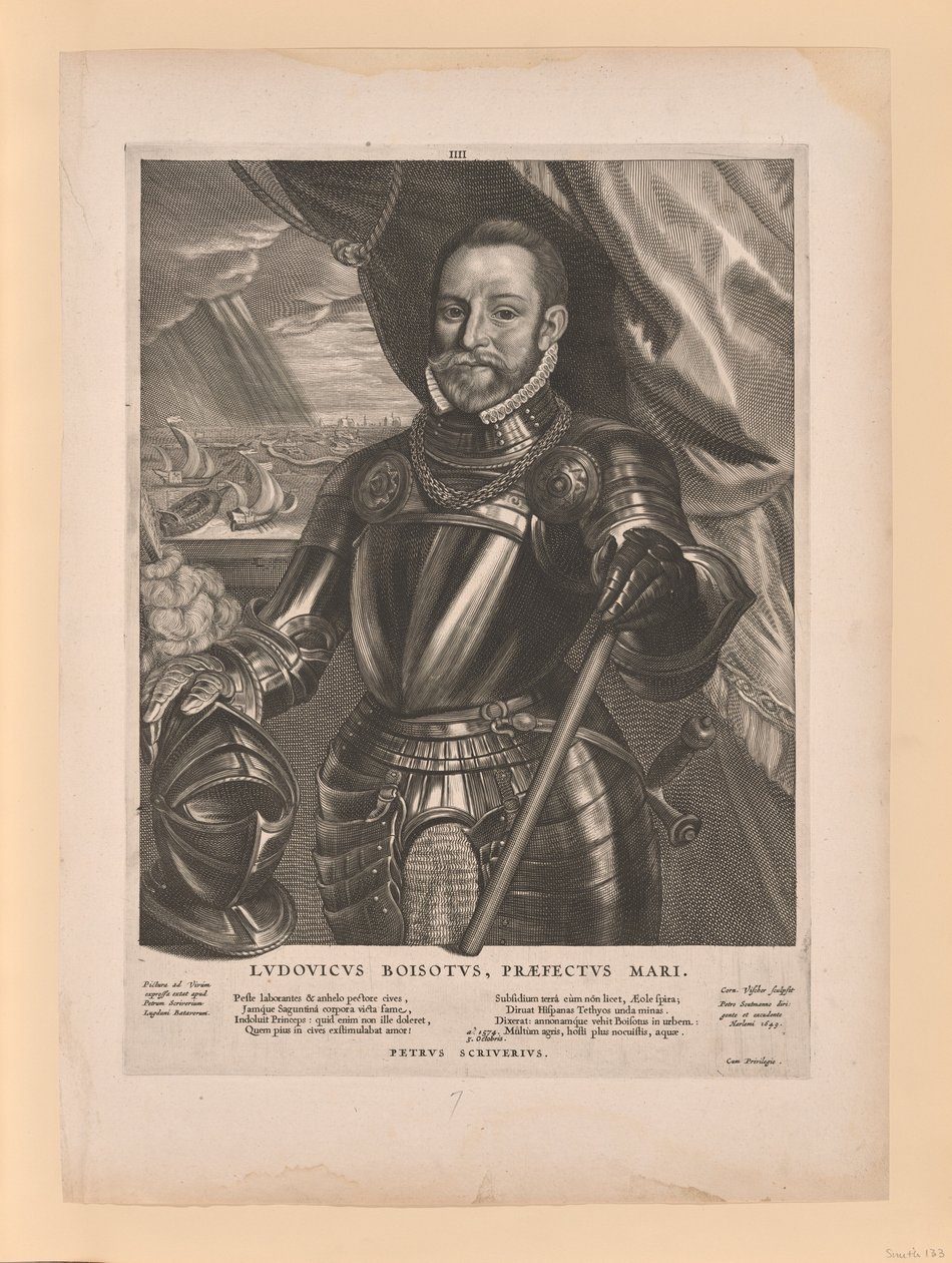 Louis de Boisot, Amiral de Zélande, extrait de Quatuor Personae - Cornelis Visscher