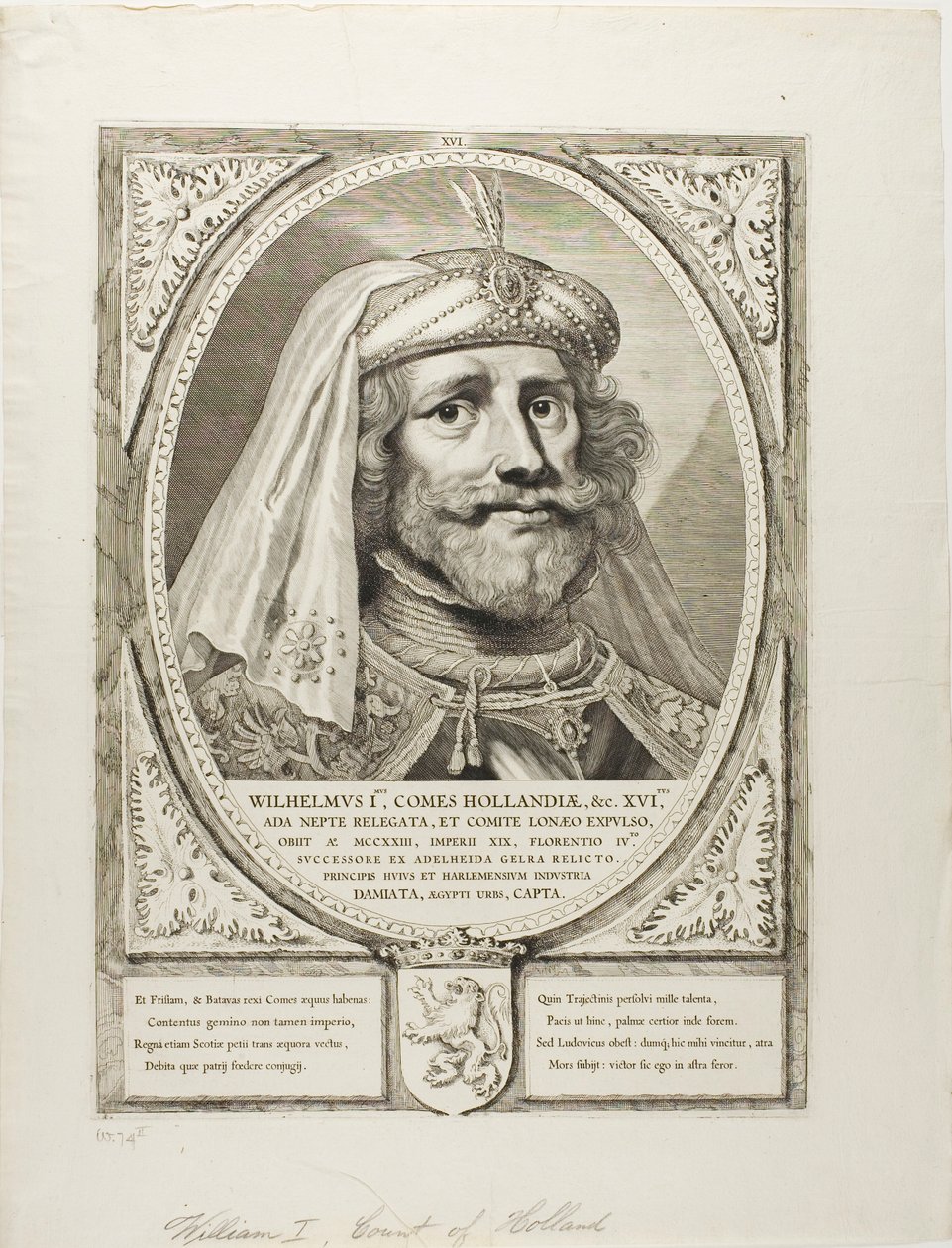 Guillaume Ier, extrait des Principes Hollandiae, Zelandiae, et Frisiae - Cornelis Visscher