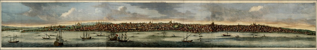Vue colorée de Constantinople en 1698 par Cornelis De Bruyn - Cornelis de Bruijn