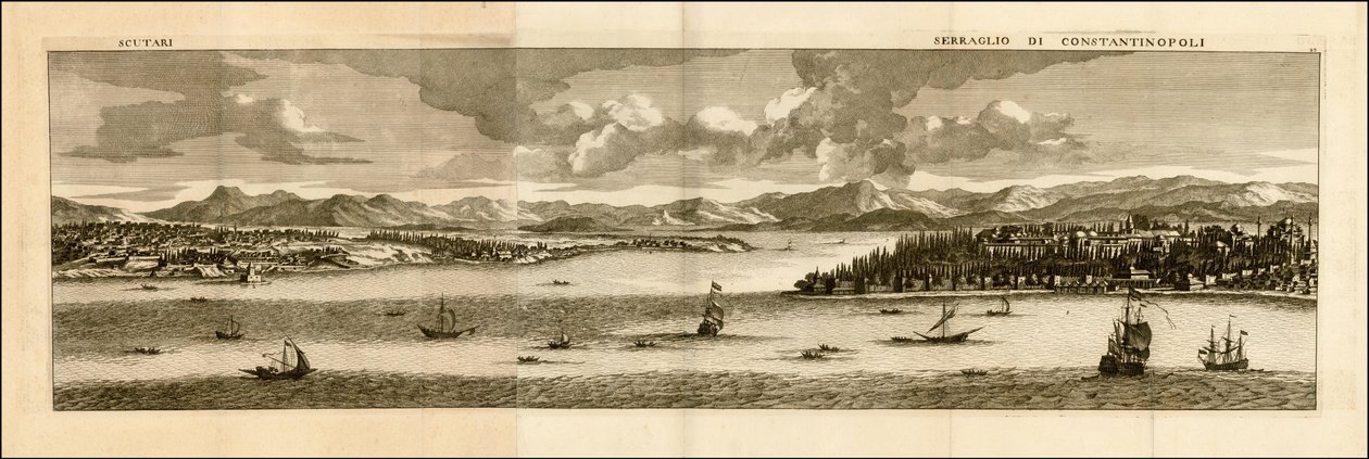 1698 illustration - Shkodra - Sérail de Constantinople - Cornelis de Bruijn