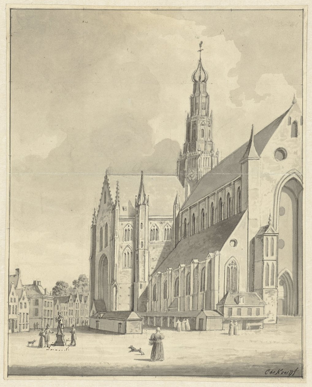 La Saint-Bavon à Haarlem - Cornelis de Kruyff