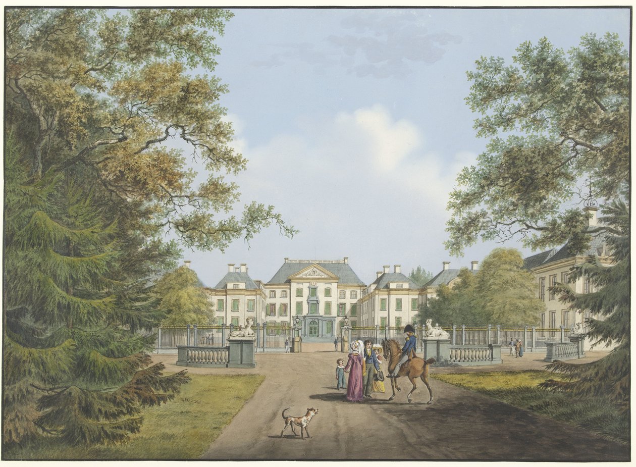 Vue du palais Het Loo - Cornelis de Kruyff