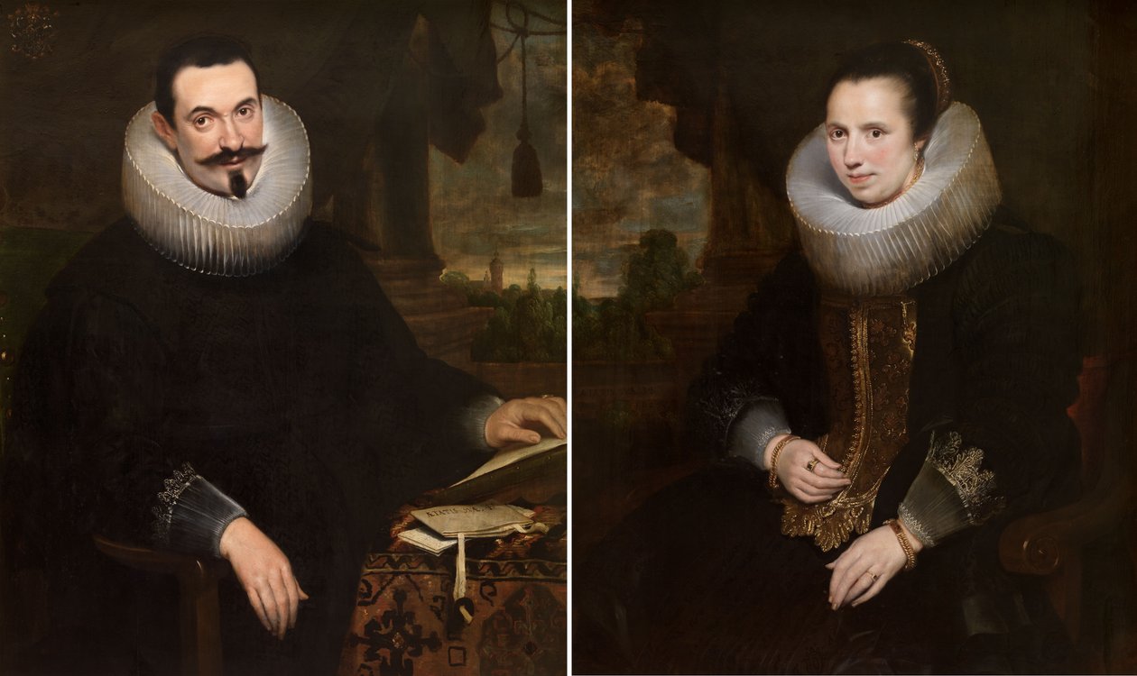 Barthel Van den Berghe et son épouse Elisabeth Hoegaerts - Cornelis de Vos