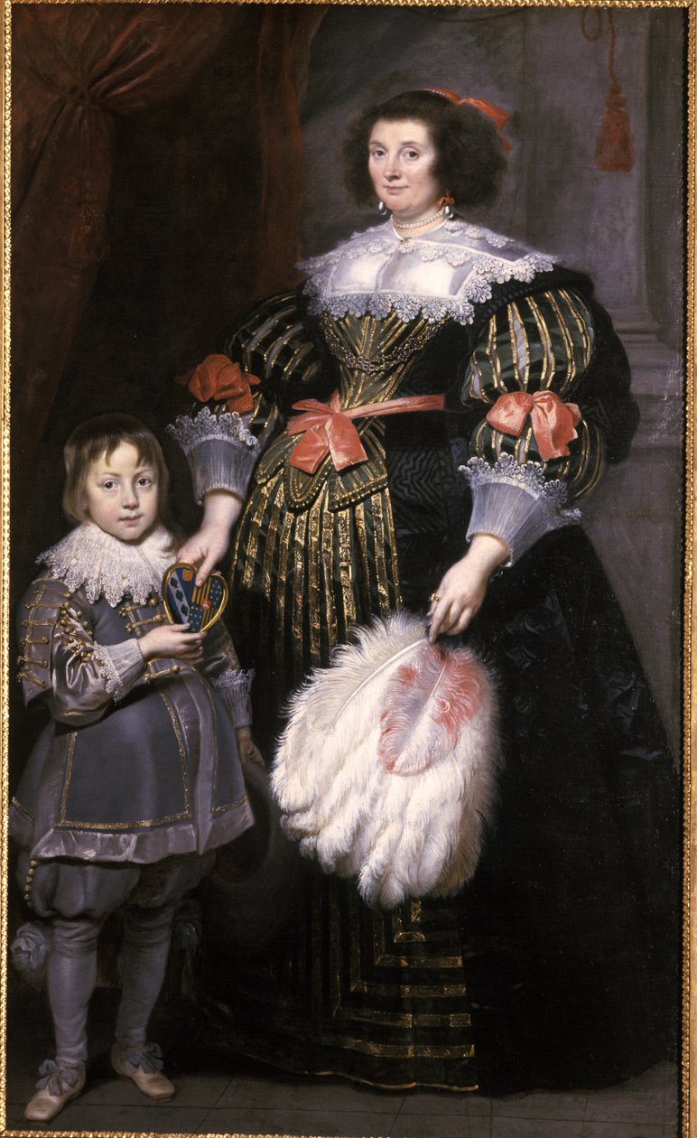 Madame Charlotte Butkens-Smit van Cruyninghen et son fils Johannes-Amatus - Cornelis de Vos