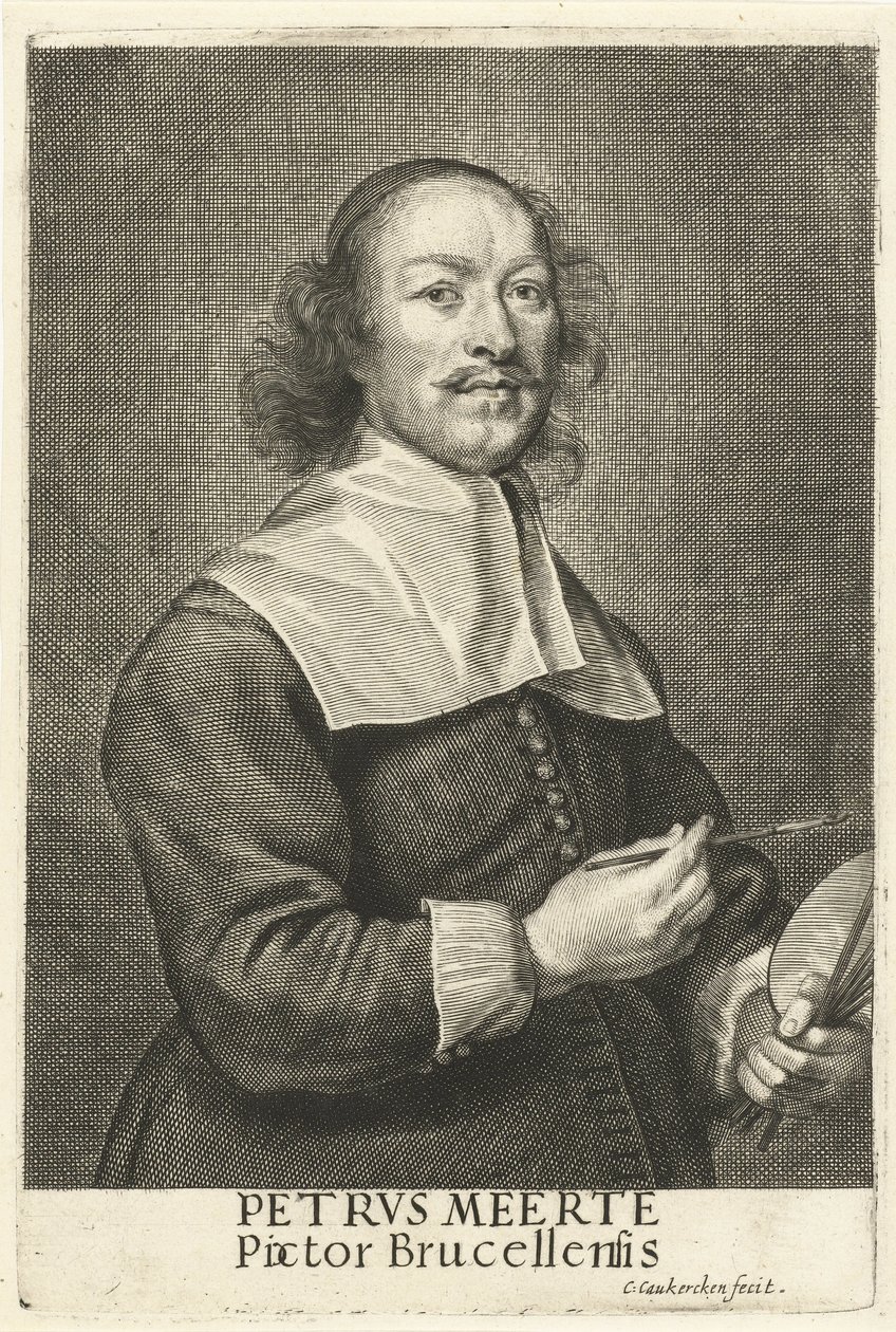 Portrait du peintre Petrus Meerte - Cornelis van Caukercken