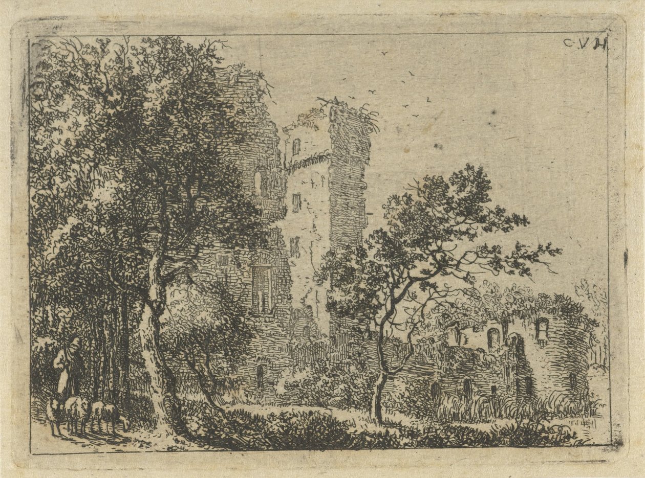 Ruine du château Duurstede - Cornelis van Hardenbergh