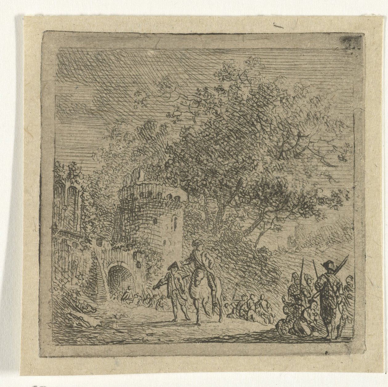 Soldats près d