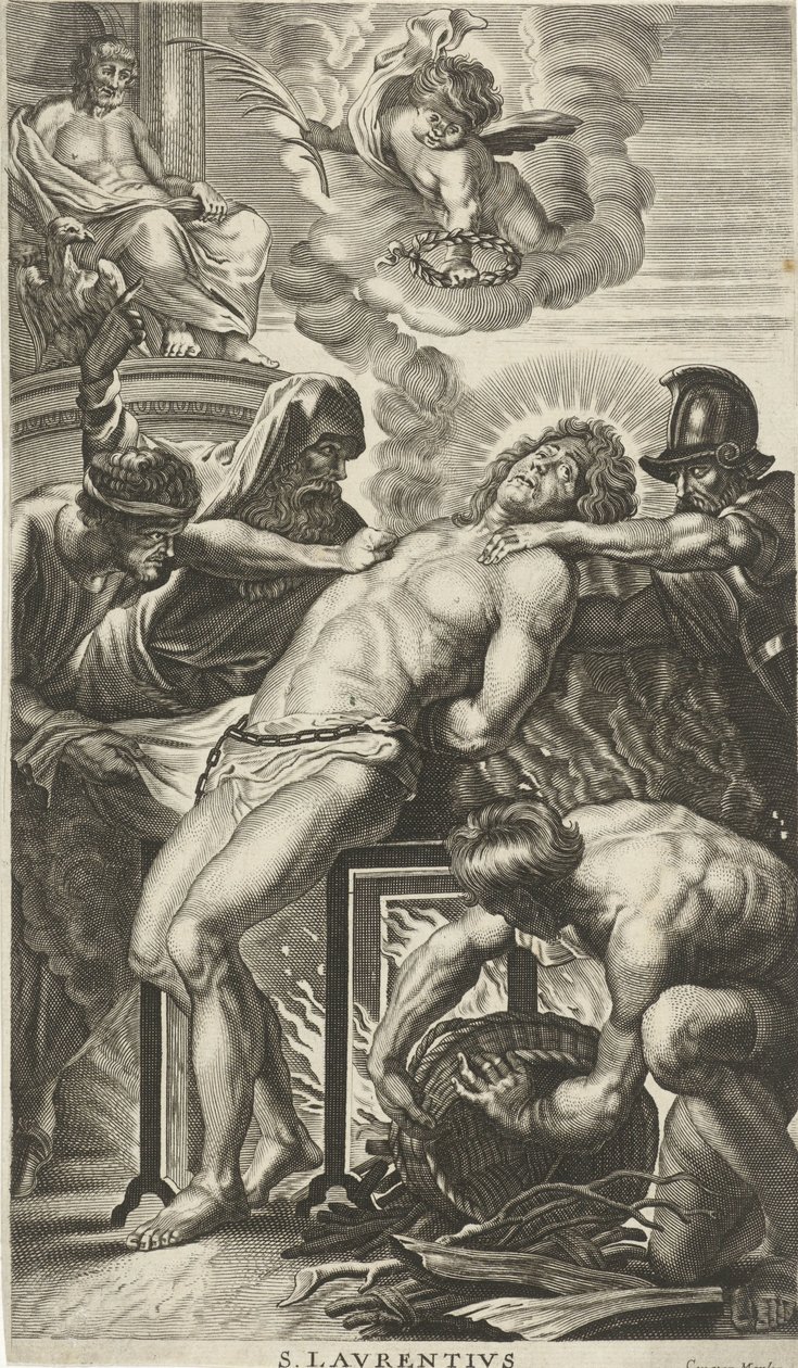 Martyre de Saint Laurent - Cornelis van Merlen