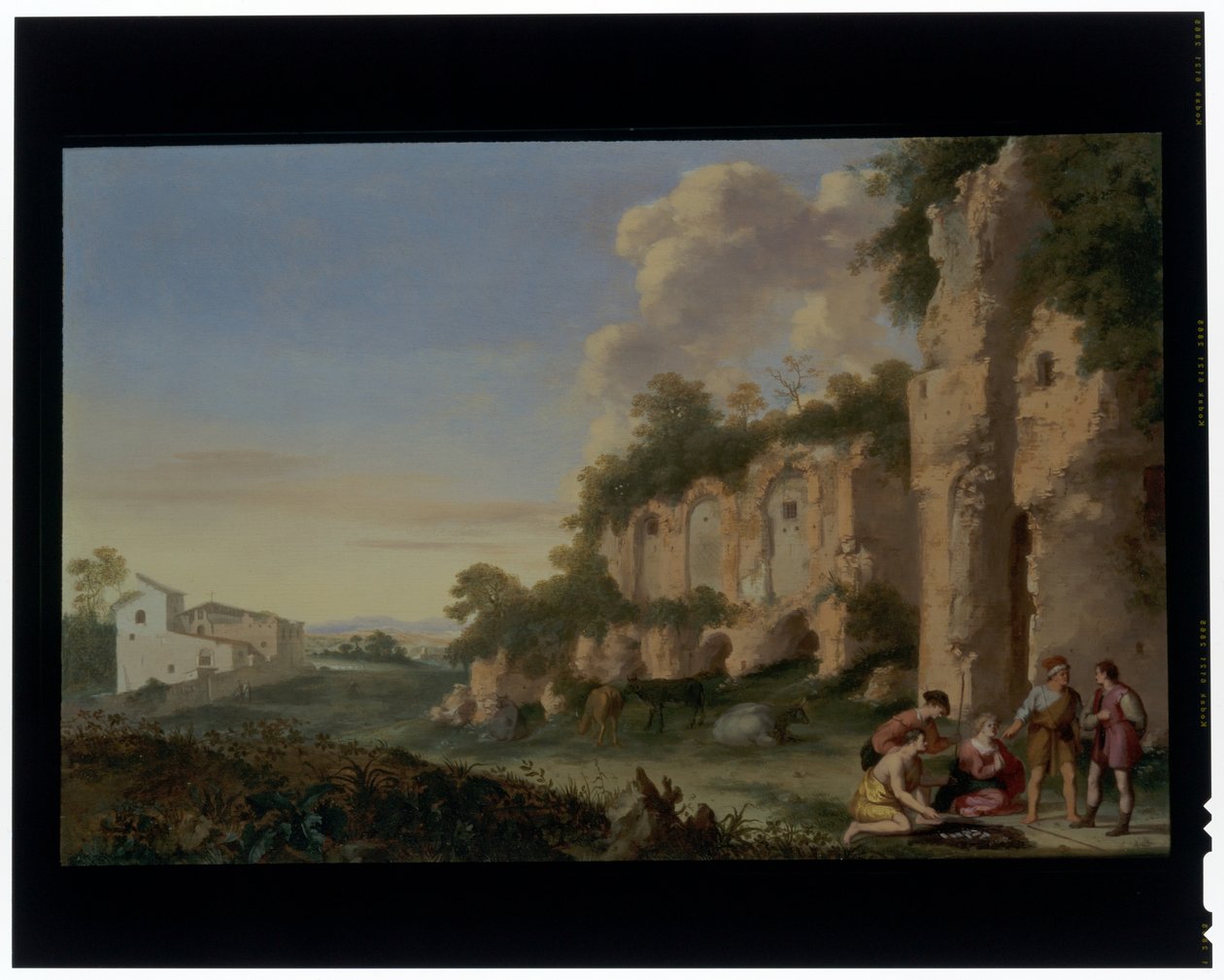 Tricheurs dans un paysage - Cornelis van Poelenburgh or Poelenburch