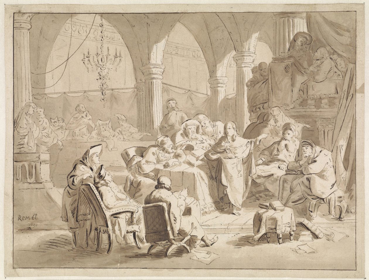 Le Christ à douze ans dans le temple - Cornelis van der Griendt