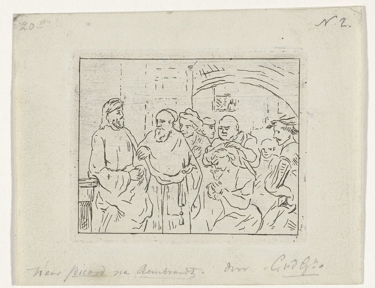 Christ et la femme adultère - Cornelis van der Griendt