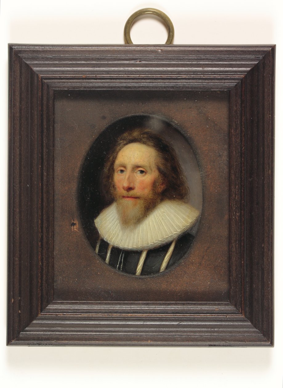 Un gentilhomme en pourpoint noir fendu - Cornelius I Johnson