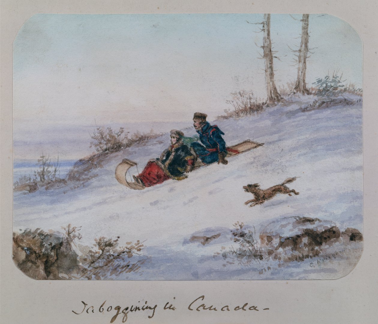 Luge au Canada - Cornelius Krieghoff