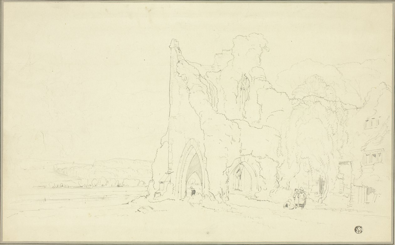 Paysage avec ruines gothiques - Cornelius Varley
