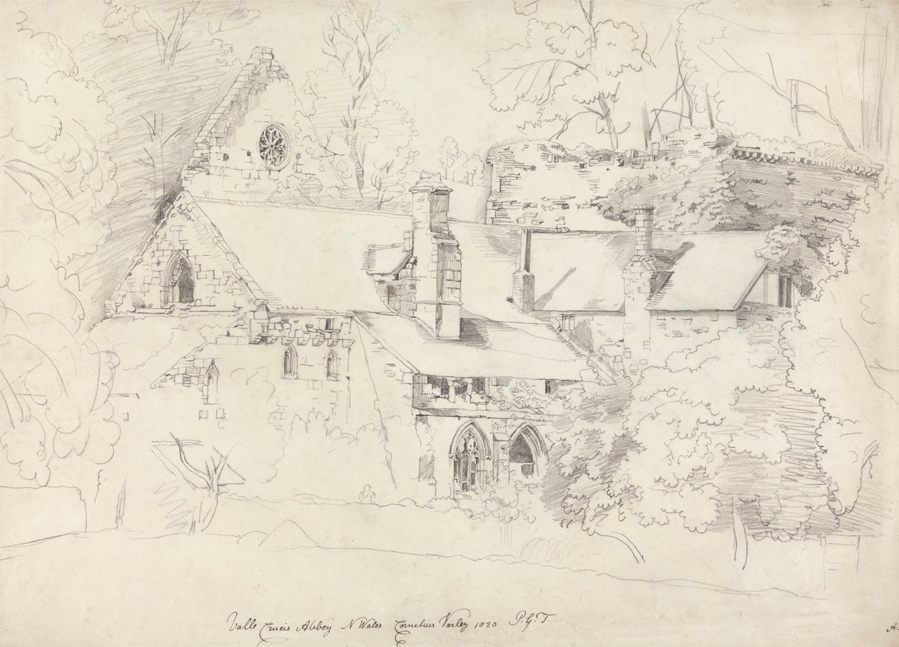 Abbaye de Valle Crucis, Denbighshire - Cornelius Varley