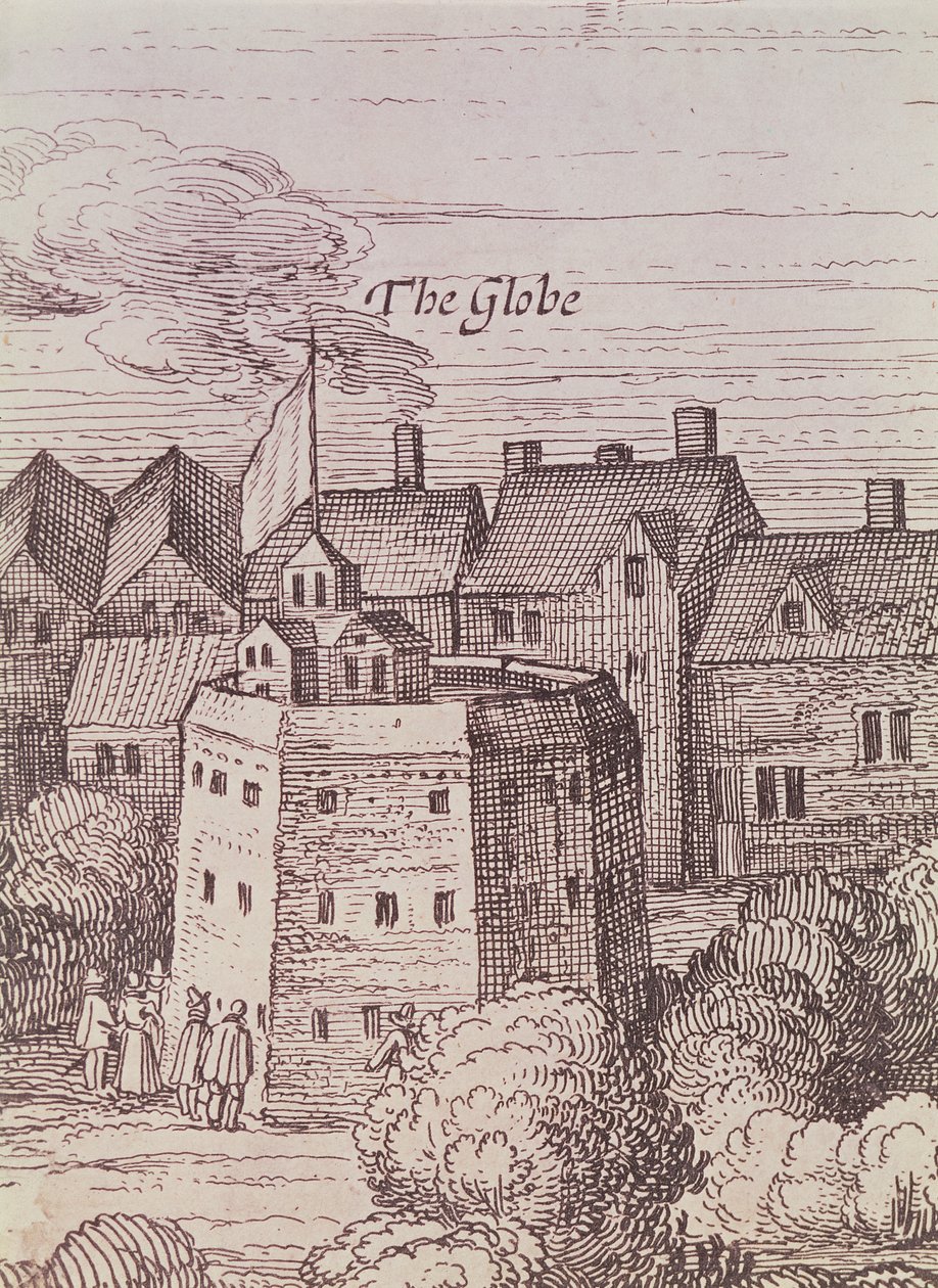 Le Théâtre du Globe (détail) - Cornelius de Visscher