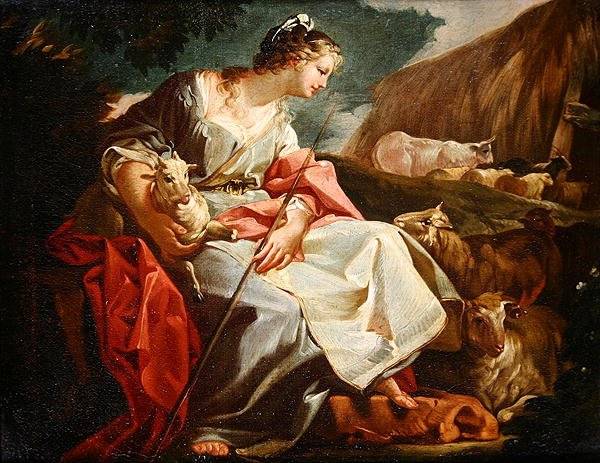 Rebecca en bergère - Corrado Giaquinto