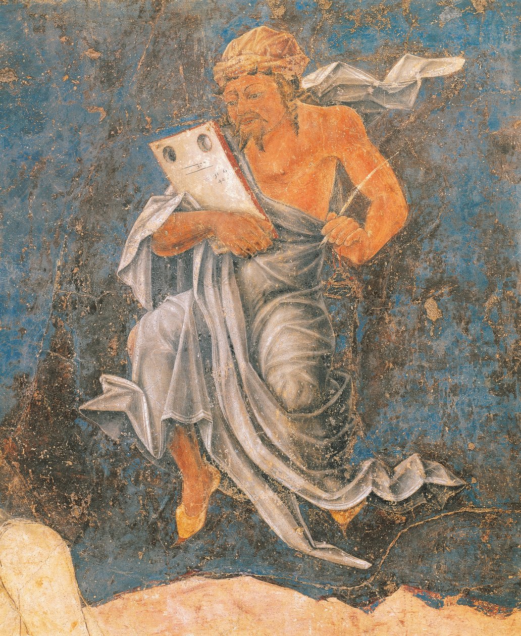 Doyen, détail (Vierge du Signe, scène du Mois d