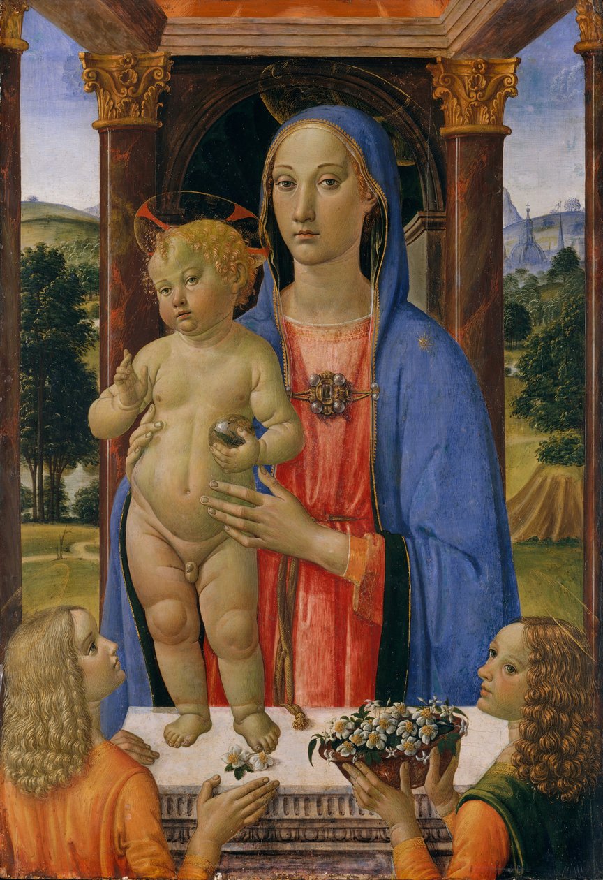 Madone et Enfant avec des Anges - Cosimo Rosselli