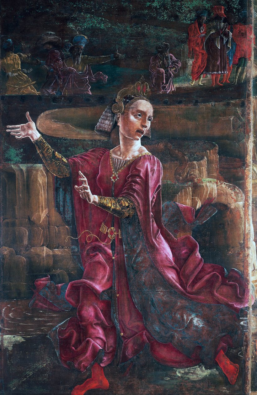 La princesse, détail de Saint Georges et la Princesse (ou Saint Georges et le Dragon) - Cosimo Tura