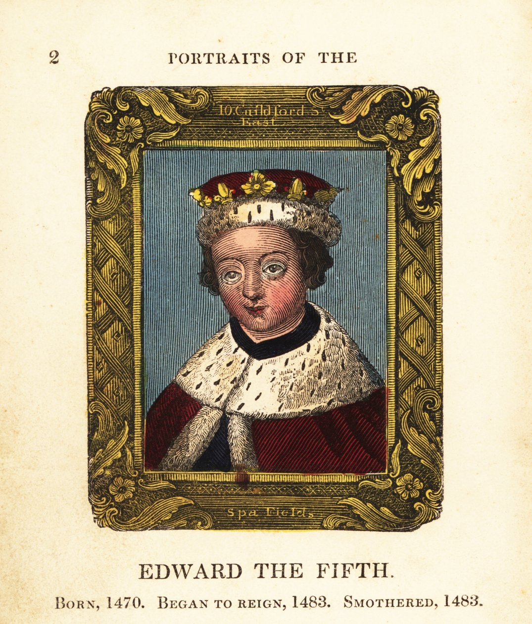 Portrait du roi Édouard V, Édouard V d