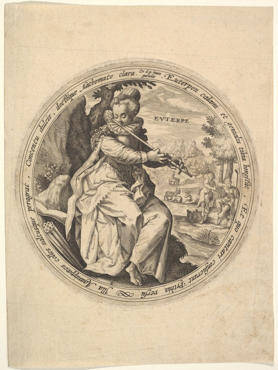 Euterpe, des Muses - Crispijn de Passe I