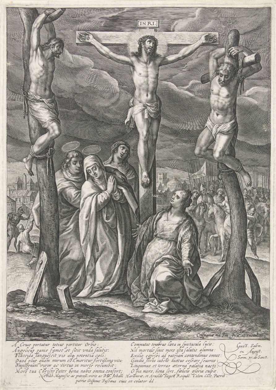 Crucifixion du Christ - Crispijn van de Passe (I)