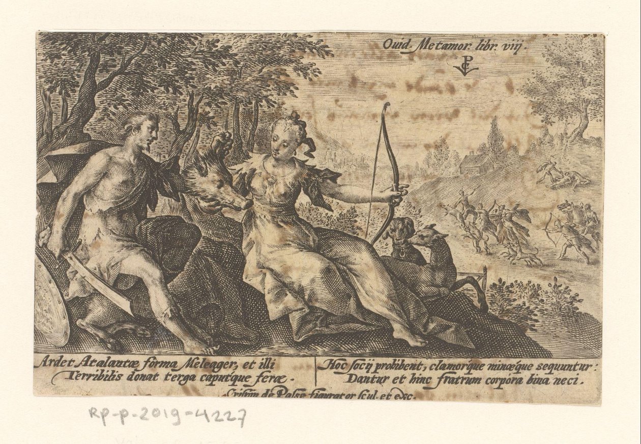 Méléagre et Atalante - Crispijn van de Passe (I)