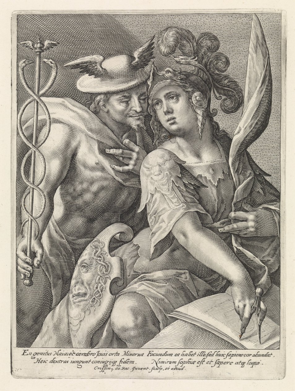 Mercure et Minerve - Crispijn van de Passe (I)