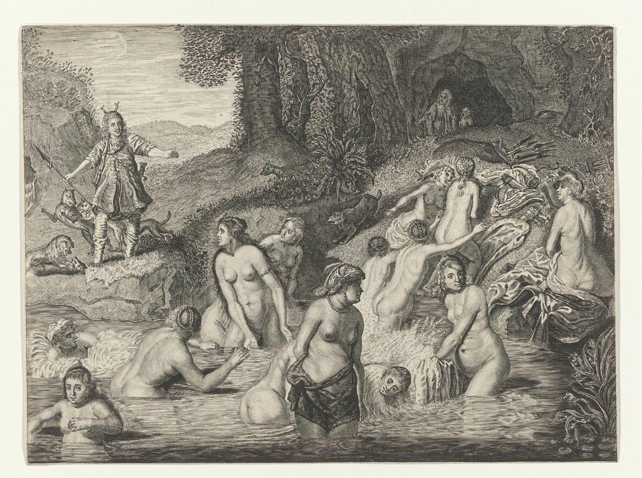 Diane transformant Actéon en cerf - Crispijn van de Passe (II)