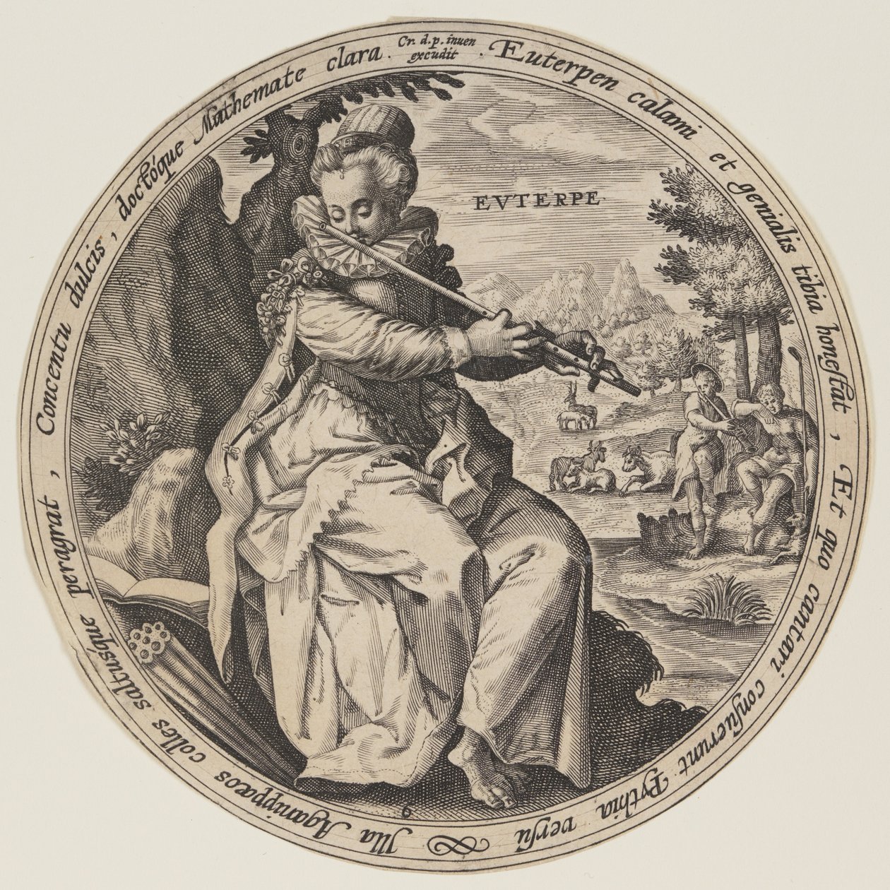 Calliope, extrait des Muses - Crispijn van de Passe I