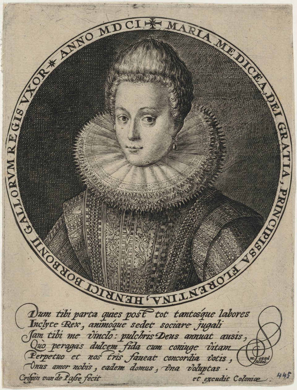 Marie de Medicis, Queen of France - Crispijn van de Passe I