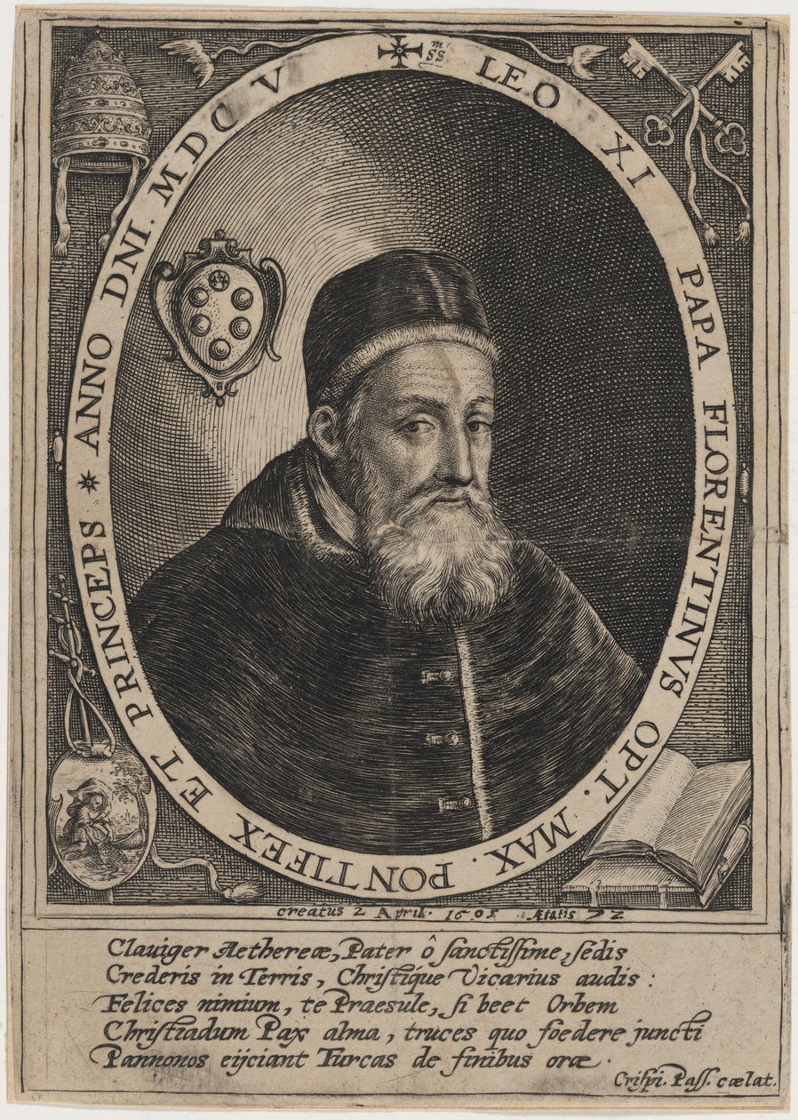 Pape Léon XI - Crispijn van de Passe I