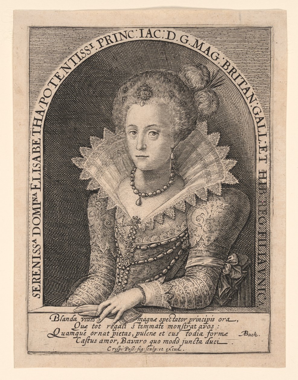 Princesse Elizabeth Stuart - Crispijn van de Passe I