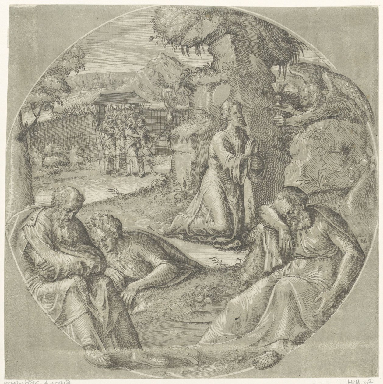 Christ au Mont des Oliviers - Crispijn van den Broeck