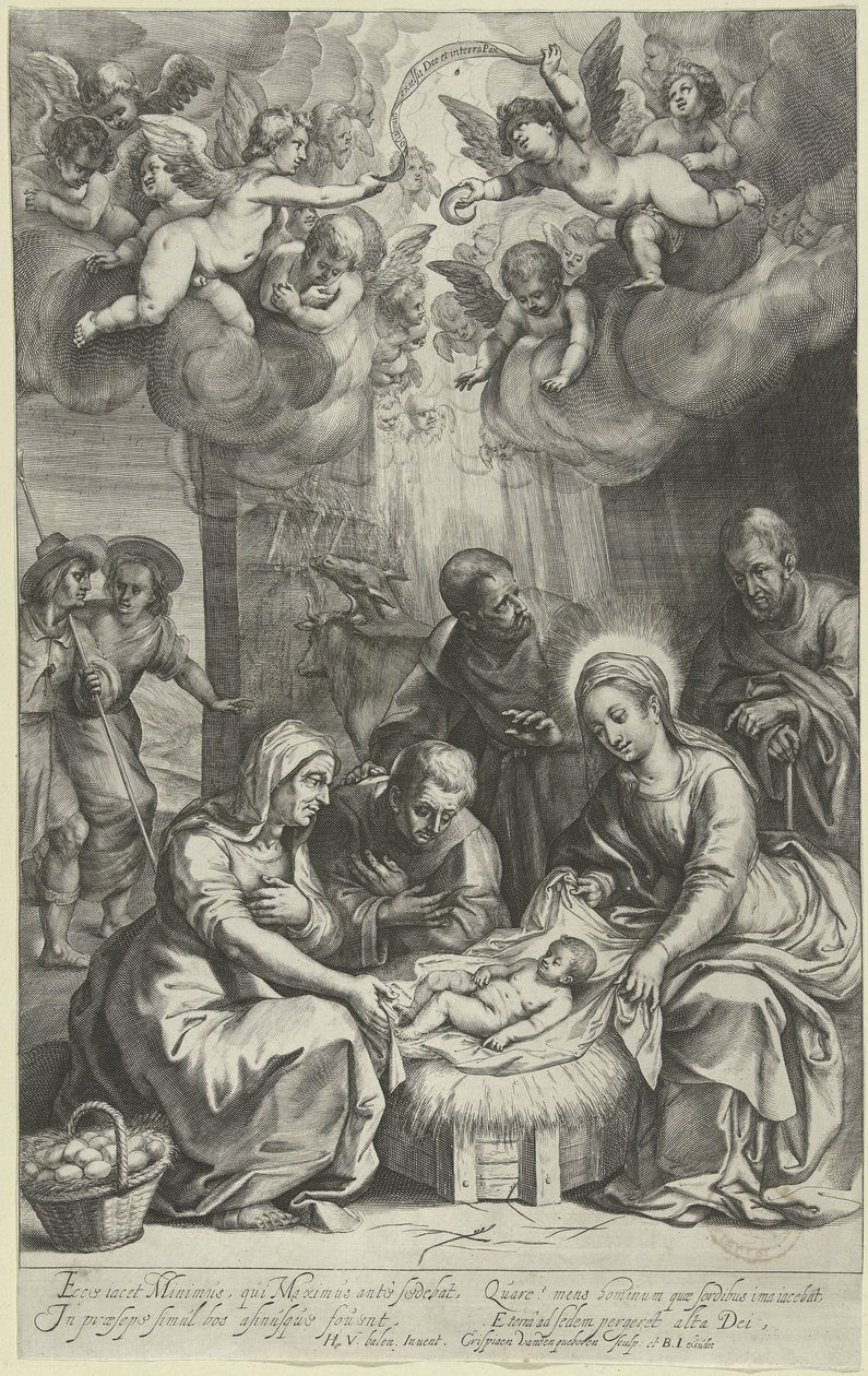 Adoration des bergers - Crispijn van den Queborn
