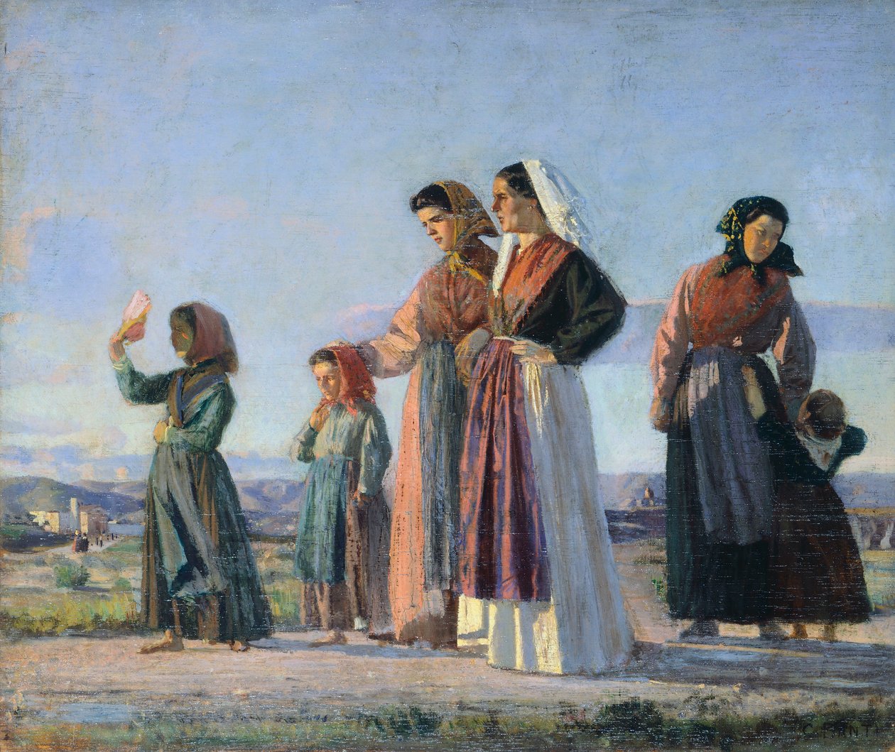 Retour de la messe, vers 1865, par Cristiano Banti (1824-1904) - Cristiano Banti