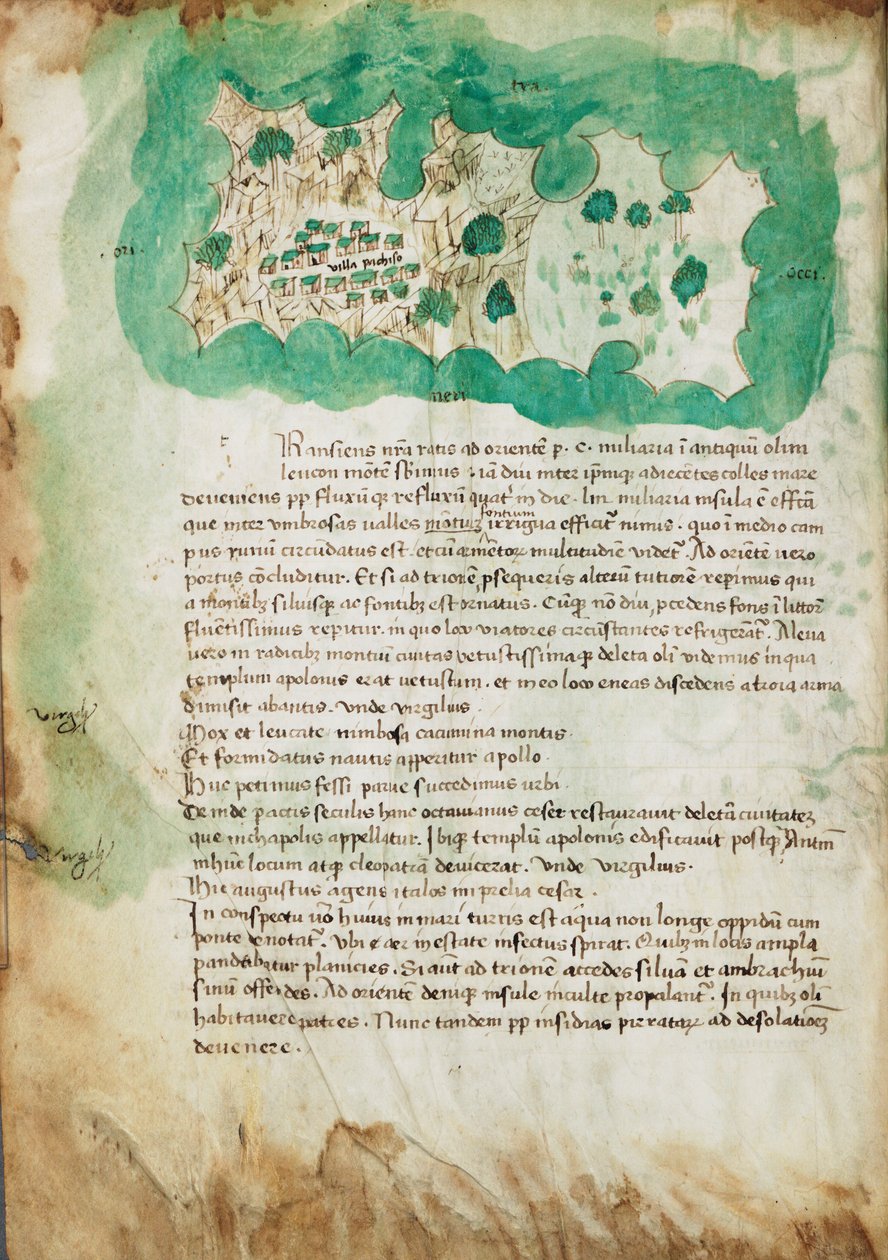 Carte de Paxos, vers 1420 - Cristoforo Buondelmonti