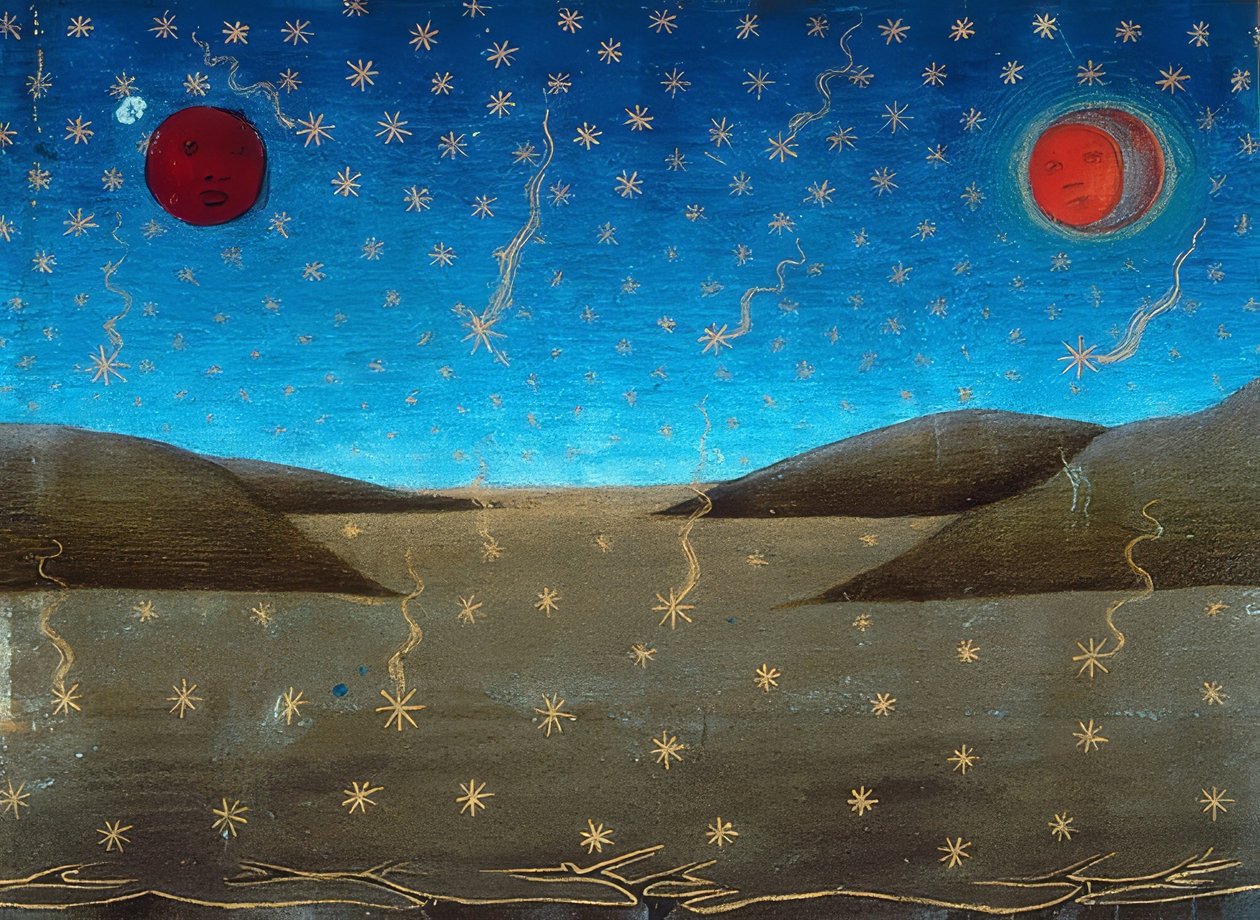 La fin du monde: la lune et le soleil s