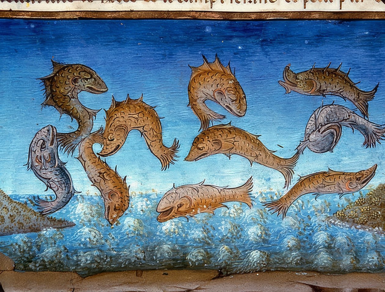 La fin du monde : les poissons flotteront en surface (c.147r). 1476 - Cristoforo De Predis